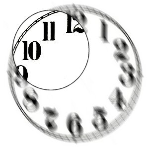 CADRAN EN VERRE HORLOGE DE GRAVITE 83mm.