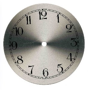 CADRAN ARABE ARGENTE ROND 175mm.