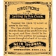 BACKBOARD LABEL SETH THOMAS NO. 4