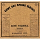 BACKBOARD LABEL SETH THOMAS NO. 6