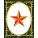 STAR, PATTERN W4: 8 3/4inch x 11inch GREEN