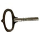 STANDARD CLOCK KEY NICKELLED 2.00mm