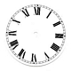 ROUND WHITE METAL DIAL 14inch ROMAN