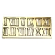 SOLID BRASS NUMERAL SET 20mm