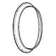 BRASS WHEEL BAROMETER BEZEL 8inch SHERATON - POLISHED & LACQUERED