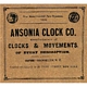 BACKBOARD LABEL ANSONIA NO. 3