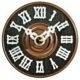 CUCKOO CLOCK DIAL 9cm O/D & HANDS