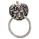 LIONS HEAD HANDLE + RING 55 x 65mm